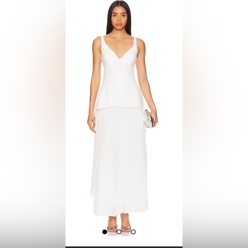 Jonathan Simkhai White Wedding Two-Piece Maxi Dress